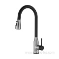 Pull Out Type Kitchen Faucet Taps Brushed&Black